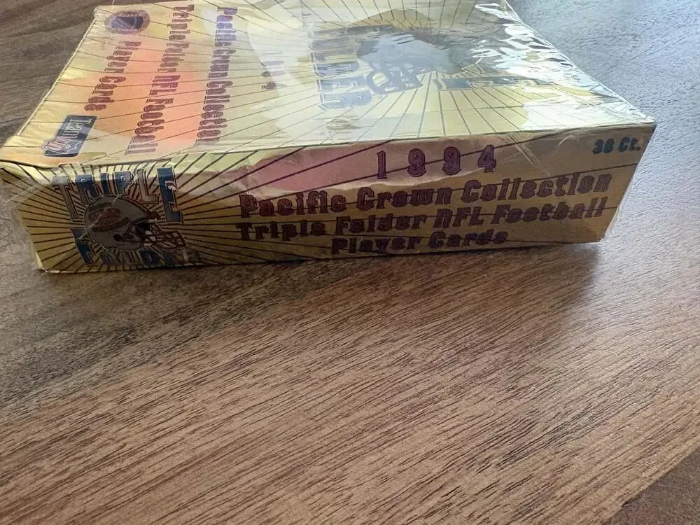 Pacific Crown Triple Folder NFL Football Cards Factory Sealed Box 1994 36 Packs